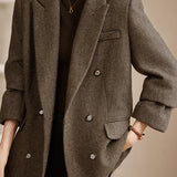 Classic Office Double-Breasted Blazer