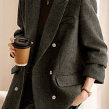Classic Office Double-Breasted Blazer