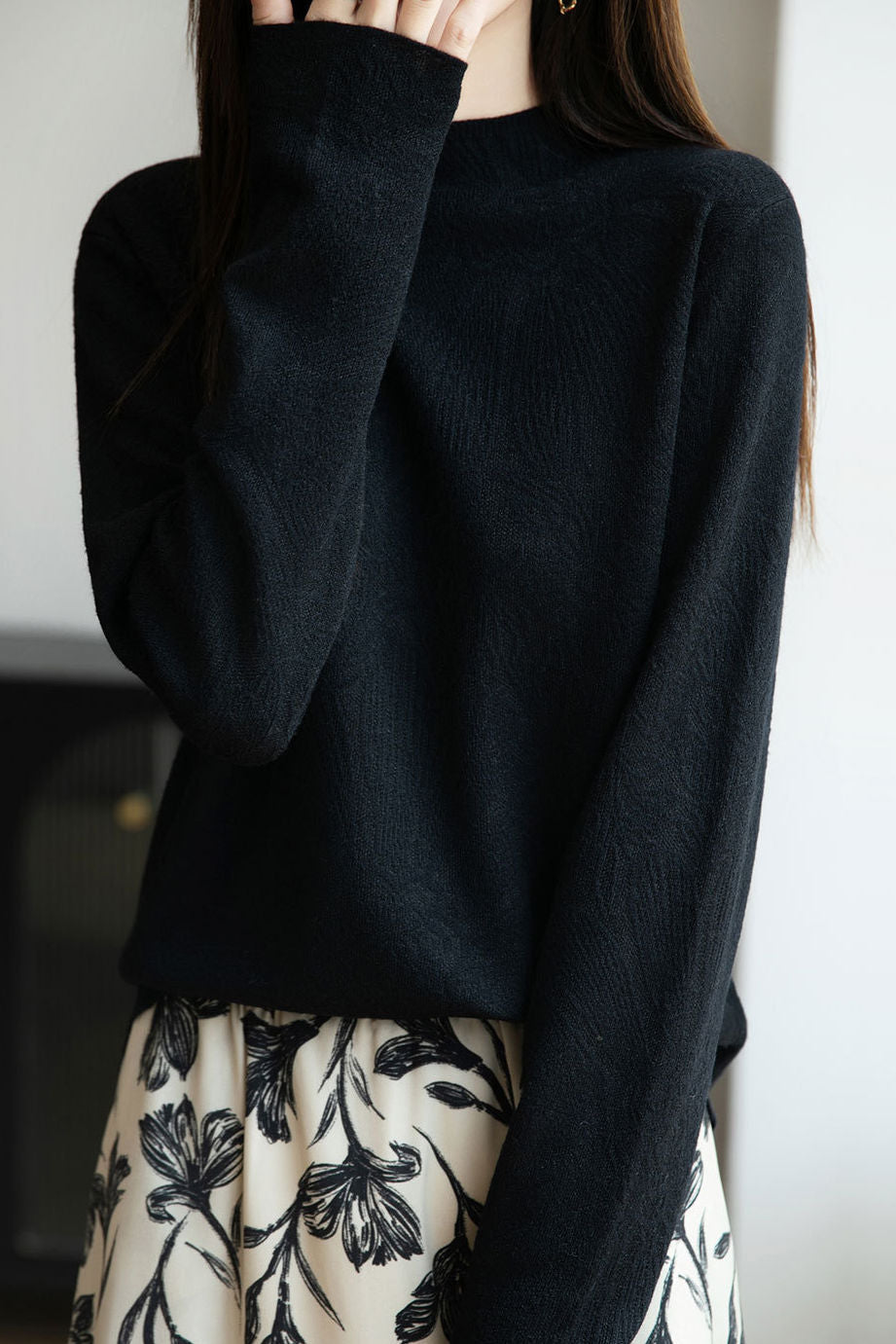 Elegant Temperament Jacquard Knitted Base Layer - liwisi