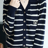 Casual Versatile Lapel Knitted Cardigan