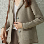 Casual Versatile Suit Collar Short Coat - liwisi