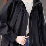 Casual Minimalist Hooded Short Jacket - liwisi