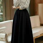 Commuter Versatile Striped Crew Neck Dress - liwisi