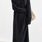 Casual Lazy Solid-Color Knitted Dress - liwisi
