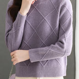 Half-High Neck Knit Base Layer Top