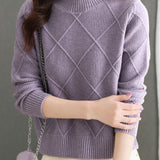 Half-High Neck Knit Base Layer Top