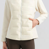 Casual Versatile Solid-Color Stand-Collar Cotton-Padded Coat