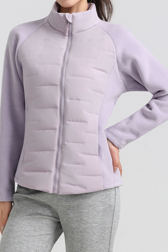 Casual Versatile Solid-Color Stand-Collar Cotton-Padded Coat - liwisi