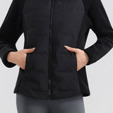 Casual Versatile Solid-Color Stand-Collar Cotton-Padded Coat