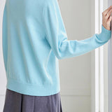 Casual Versatile Bow-Knot Fake Two-Piece Sweater