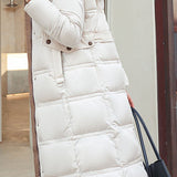 Casual Versatile Solid-Color Fur-Collar Overcoat
