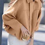 Casual Versatile Lapel Suede Jacket