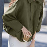 Casual Versatile Lapel Suede Jacket