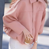 Casual Versatile Lapel Suede Jacket