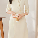 Temperament Commuter 3/4-Sleeve Blazer Dress