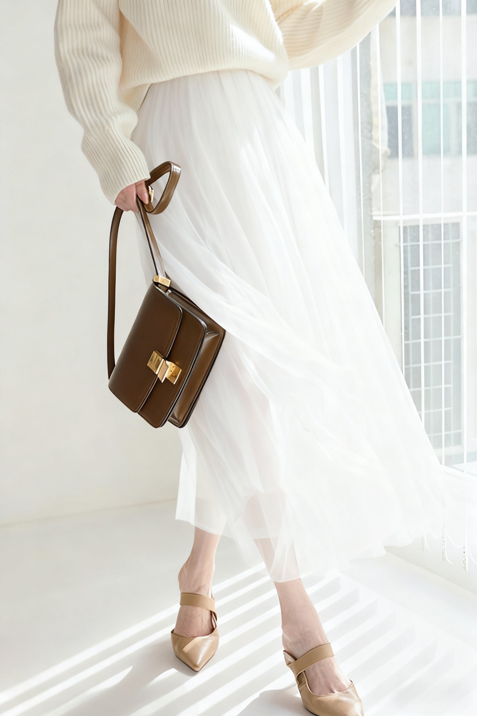 Casual Versatile Tulle A-Line Skirt - liwisi