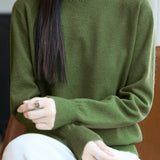 Casual Versatile Solid-Color Rhinestone Sweater - liwisi