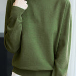 Casual Versatile Solid-Color Rhinestone Sweater - liwisi