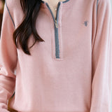 Casual Versatile Color-Block Zipper Pullover Sweater - liwisi