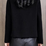 Casual Commuter Lapel Long-Sleeve Short Woolen Coat