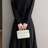 Casual Versatile Color-Block Knitted Cardigan A-Line Skirt 2-Piece Set