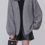 Casual V-Neck Knitted Cardigan