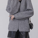 Casual V-Neck Knitted Cardigan