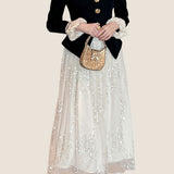 Exquisite Elegant Fake Two-Piece Paneled Dress