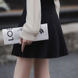 Exquisite Elegant High-Waist Fine Pleated Mini Skirt