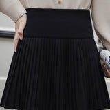Exquisite Elegant High-Waist Fine Pleated Mini Skirt