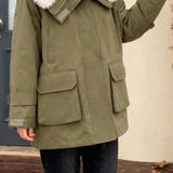 Casual Versatile Sherpa Lapel Cotton-Padded Coat
