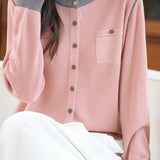 Casual Versatile Long-Sleeve Knitted Cardigan