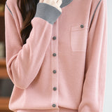 Casual Versatile Long-Sleeve Knitted Cardigan