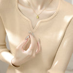 Casual Versatile V-Neck Pullover Long-Sleeve Knitted Top - liwisi