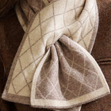 Casual Versatile Argyle Color-Block Scarf
