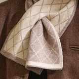 Casual Versatile Argyle Color-Block Scarf