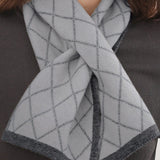 Casual Versatile Argyle Color-Block Scarf
