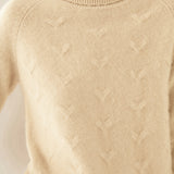 Casual Versatile Solid-Color Jacquard Turtleneck Knitted Sweater
