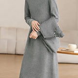 Exquisite Beaded Knitted Two-Piece Dress