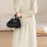 Exquisite Beaded Knitted Two-Piece Dress