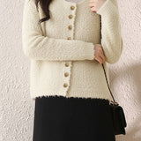 Casual Loop Terry Knitted Cardigan