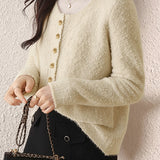 Casual Loop Terry Knitted Cardigan