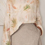 Casual Floral Loose Knitted Sweater