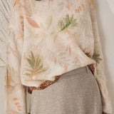 Casual Floral Loose Knitted Sweater