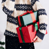 Casual Striped Jacquard Crew Neck Sweater