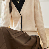 Casual Versatile Color-Block Fake Two-Piece Half-High Neck Knitted Top