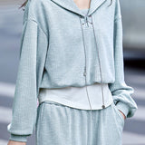 Casual Versatile Fake Two-Piece Top And Pants Two-Piece Set