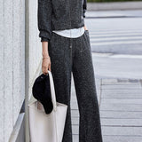 Casual Versatile Fake Two-Piece Top And Pants Two-Piece Set