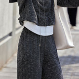 Casual Versatile Fake Two-Piece Top And Pants Two-Piece Set