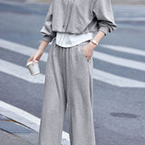 Casual Versatile Fake Two-Piece Top And Pants Two-Piece Set